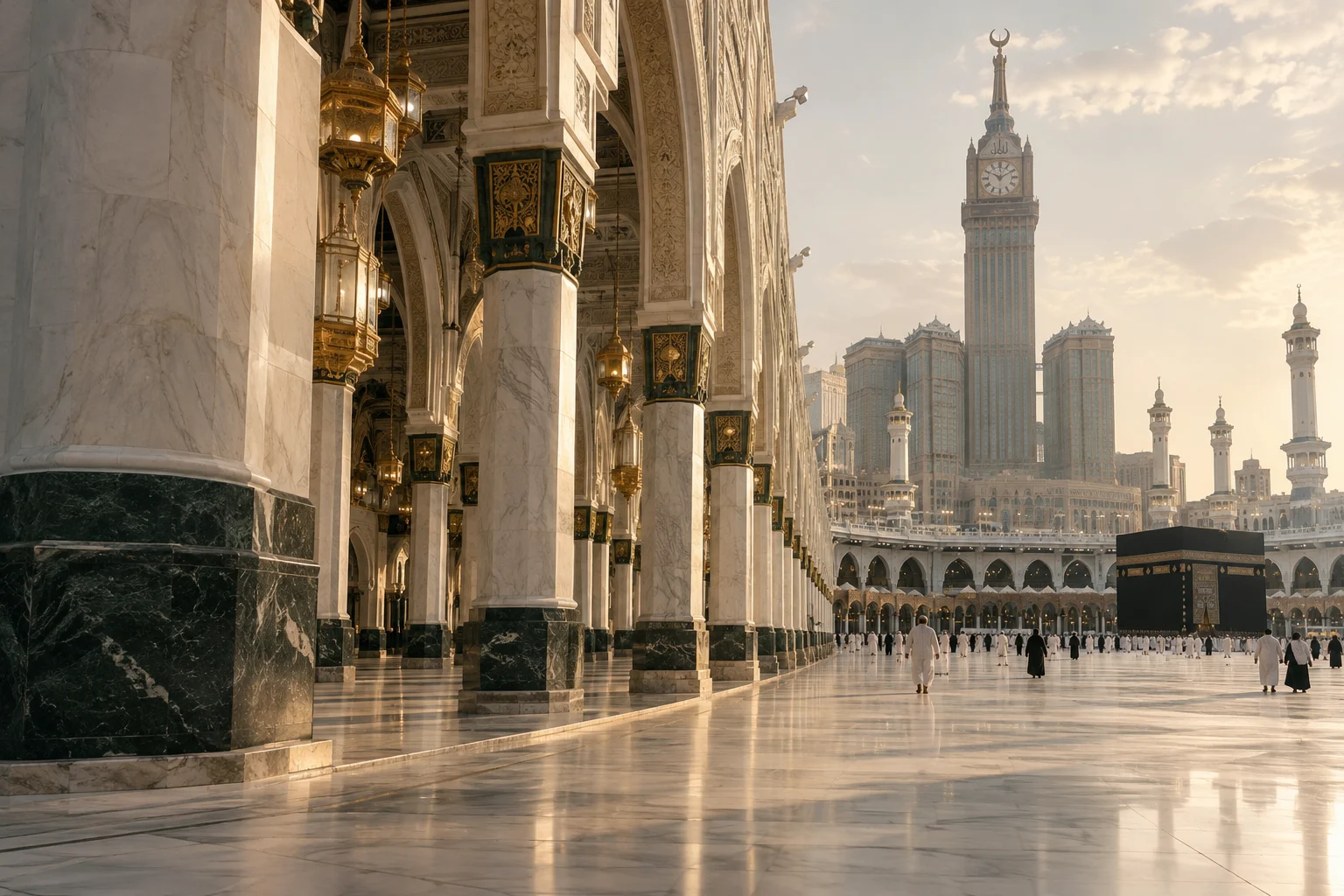 The Kaaba and the Grand Mosque